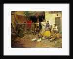 Feeding the Chickens, by Jose Benlliure y Gil