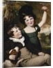Portrait of Thomas Osborne Bateman, Aged 8, with his Brother, Hugh Athelstan, Aged 6, 1818 by Thomas Barber
