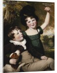 Portrait of Thomas Osborne Bateman, Aged 8, with his Brother, Hugh Athelstan, Aged 6, 1818 by Thomas Barber