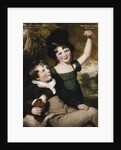 Portrait of Thomas Osborne Bateman, Aged 8, with his Brother, Hugh Athelstan, Aged 6, 1818 by Thomas Barber