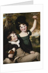Portrait of Thomas Osborne Bateman, Aged 8, with his Brother, Hugh Athelstan, Aged 6, 1818 by Thomas Barber