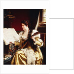 Lady with a Mandolin by Gerard Portielje