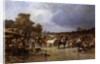 The Horse Market at Honnebont, 1871 by Jules Achille Noel