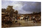 The Horse Market at Honnebont, 1871 by Jules Achille Noel