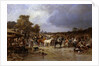 The Horse Market at Honnebont, 1871 by Jules Achille Noel