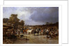 The Horse Market at Honnebont, 1871 by Jules Achille Noel