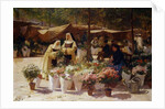 The Flower Market by Victor Gabriel Gilbert
