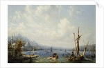 Boats on the Bosphorous, off Constantinople, 1846 by Auguste Etienne Francois Mayer
