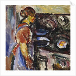 Girl in the Kitchen; Pike I Kjokken, 1921 by Ludwig Karsten