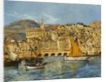 Menton Harbour by Laurent Lucien Gsell