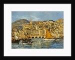 Menton Harbour by Laurent Lucien Gsell