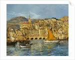 Menton Harbour by Laurent Lucien Gsell
