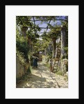 In the Shadow of an Italian Pergola, A Warm Afternoon in Anacapri, 1884 by Peder Monsted