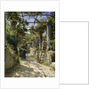 In the Shadow of an Italian Pergola, A Warm Afternoon in Anacapri, 1884 by Peder Monsted
