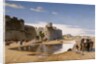 An Arab Caravan outside a Fortified Town, c.1895 by Jean Leon Gerome