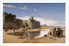 An Arab Caravan outside a Fortified Town, c.1895 by Jean Leon Gerome