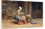 Feeding Time, 1881 by Maurice Leloir