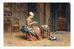 Feeding Time, 1881 by Maurice Leloir