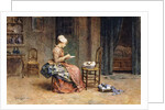 Feeding Time, 1881 by Maurice Leloir