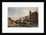 On the Seine, Paris by Georges Francois Guiaud