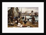 Unloading the Catch, 1881 by Victor Gabriel Gilbert