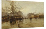 Les Boulevards, Paris, by Eugene (1854-1941) Galien-Laloue