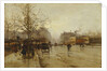 Les Boulevards, Paris, by Eugene (1854-1941) Galien-Laloue