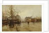 Les Boulevards, Paris, by Eugene (1854-1941) Galien-Laloue