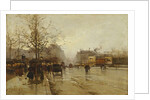 Les Boulevards, Paris, by Eugene (1854-1941) Galien-Laloue