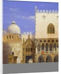 The Doge's Palace with Porta della Carta and the Marcus Basilica, 1853 by Carl Friedrich Heinrich Werner