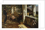 Resting on the Terrace by Luigi Rossi