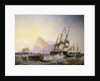 British Men O' War off Gibraltar, 1855 by John Wilson Carmichael