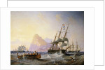 British Men O' War off Gibraltar, 1855 by John Wilson Carmichael