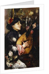 Woman with a Mandolin by Antonio Mancini