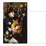 Woman with a Mandolin by Antonio Mancini