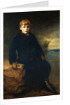 Portrait of Cecil Webb, seated full length, wearing a Black Coat with a Fur Collar, 1887 by John Everett Millais