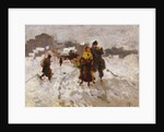 Figures in the Snow by Mose Bianchi