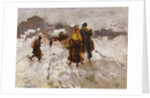 Figures in the Snow by Mose Bianchi