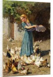Feeding the Chickens by Luigi Rossi