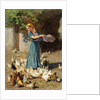 Feeding the Chickens by Luigi Rossi