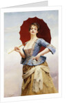 A Lady with a Parasol by Gustave Jacquet