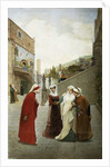 The Meeting of Dante and Beatrice, 1889 by Lorenzo Valles