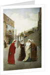 The Meeting of Dante and Beatrice, 1889 by Lorenzo Valles