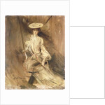 Portrait of a Lady, Seated, with a Parasol by Giovanni Boldini