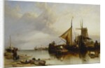 A Scene Near Monnikendam on the Zuyder Zee by William Clarkson Stanfield