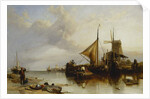 A Scene Near Monnikendam on the Zuyder Zee by William Clarkson Stanfield