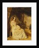 Portrait of Mary Freer Seated Small Full Length on a Garden Seat by William Powell Frith
