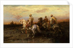Arab Horsemen by Adolf Schreyer