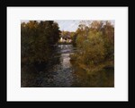 A French River Landscape by Fritz Thaulow