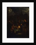 A Market Scene at Night, by Petrus van Schendel